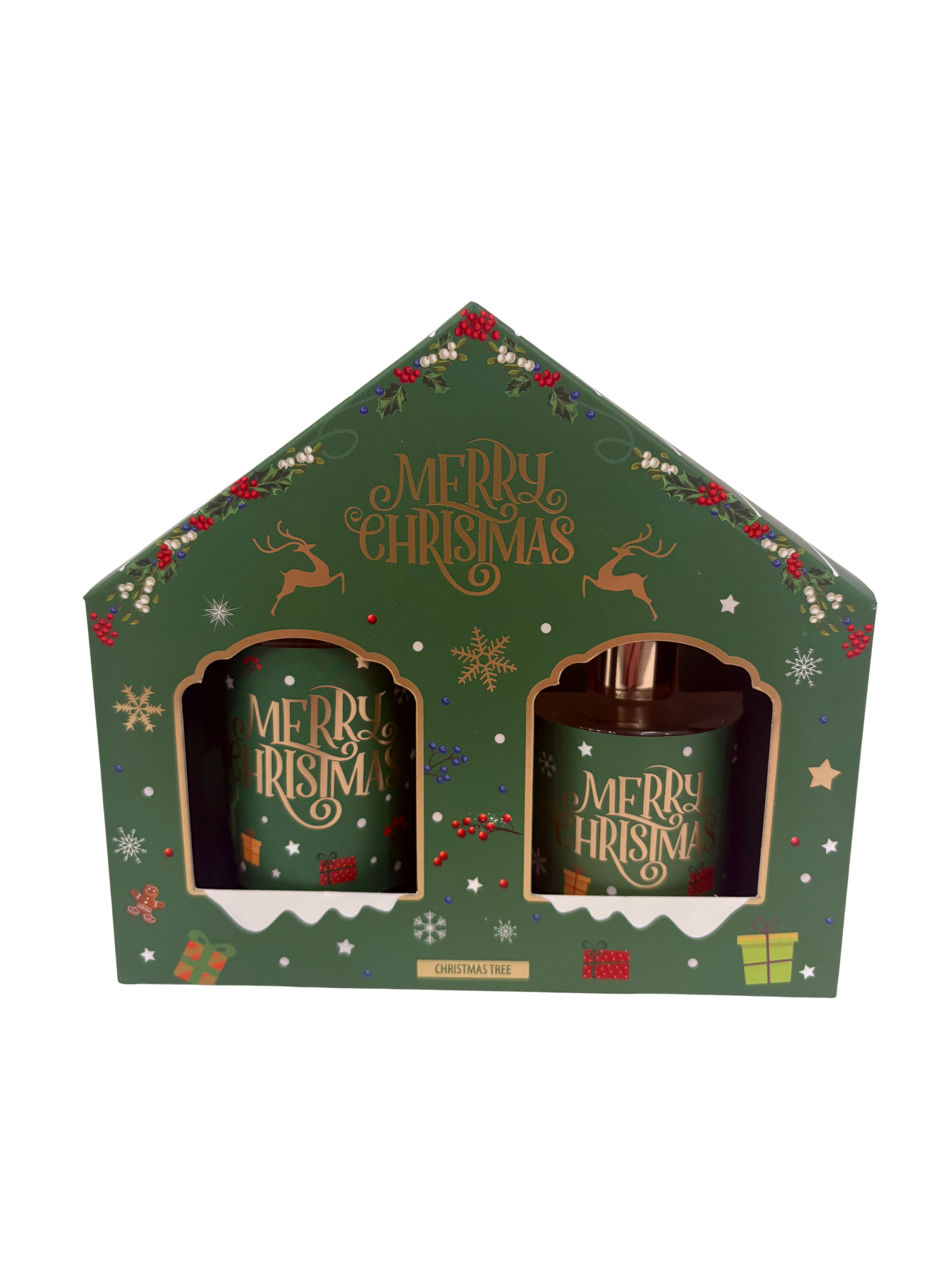 Box diffusore e candela natalizia