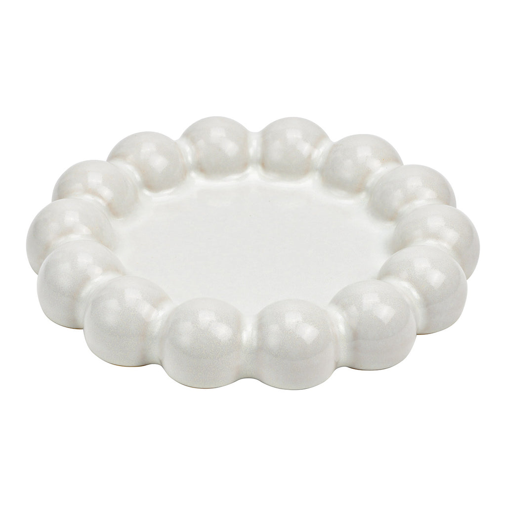Piatto decorativo ceramica bolle