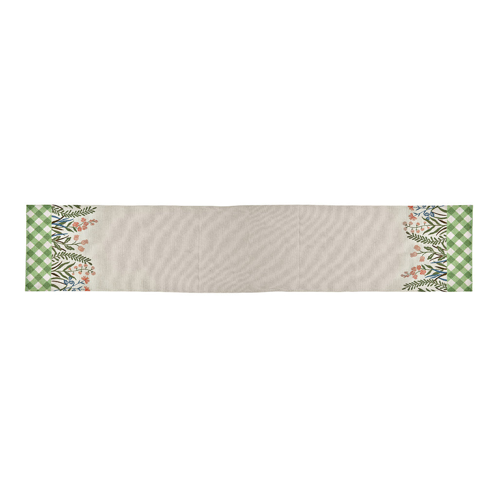 Runner verde con fiori