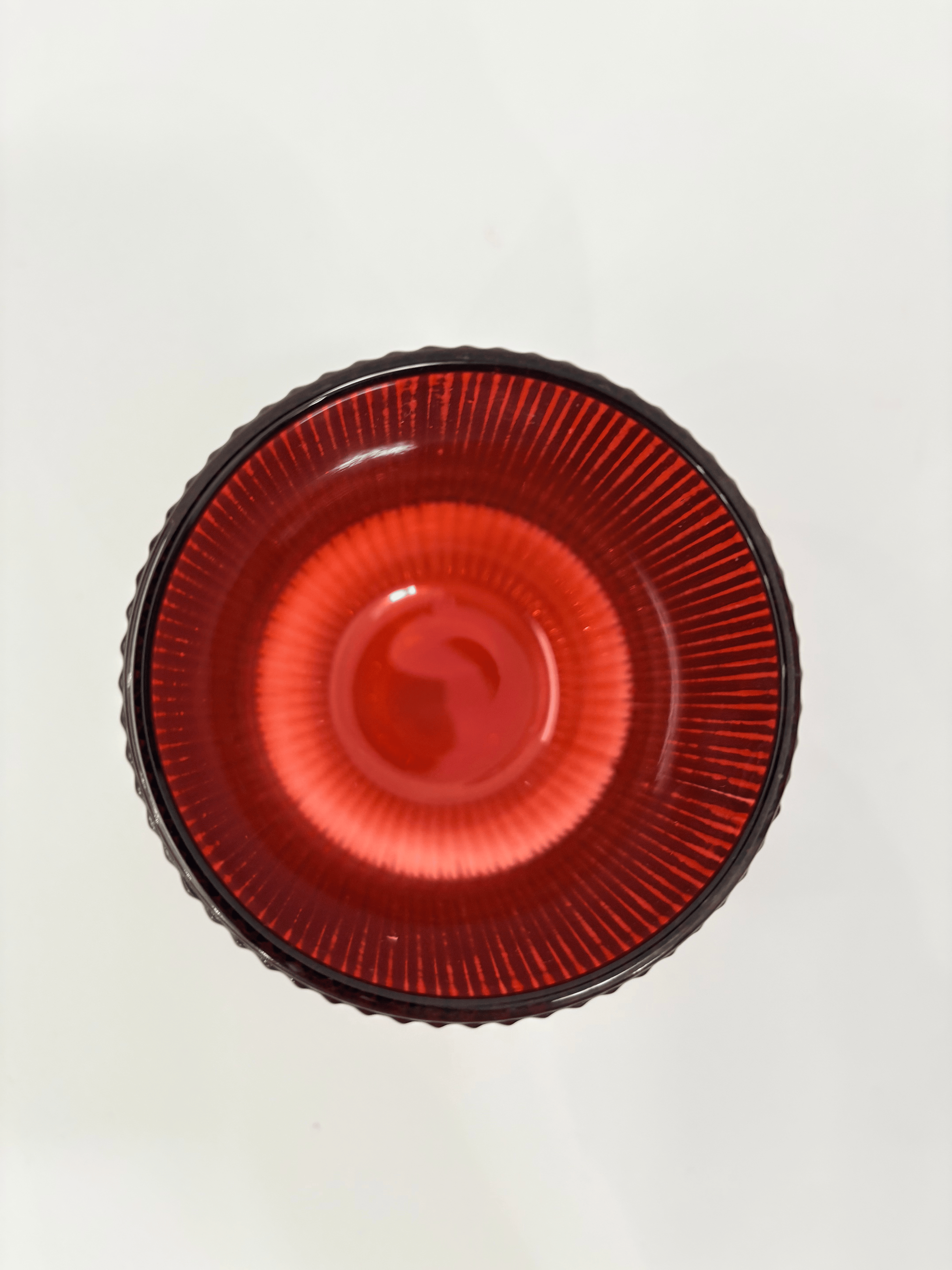 Bicchieri vetro rossi 6