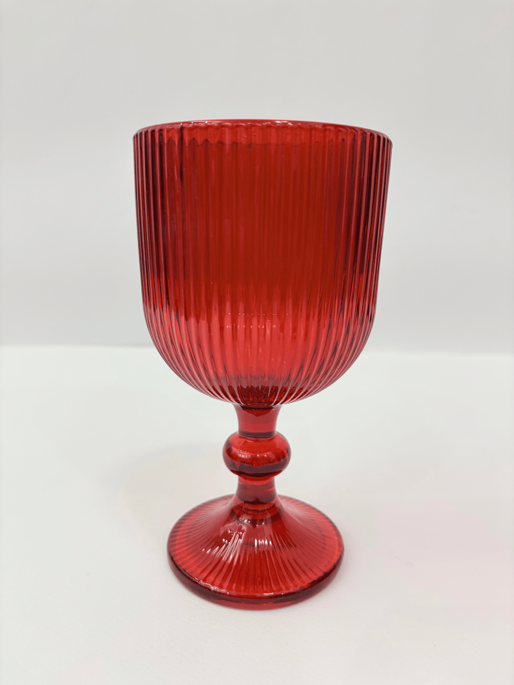 Calici vetro rossi 6