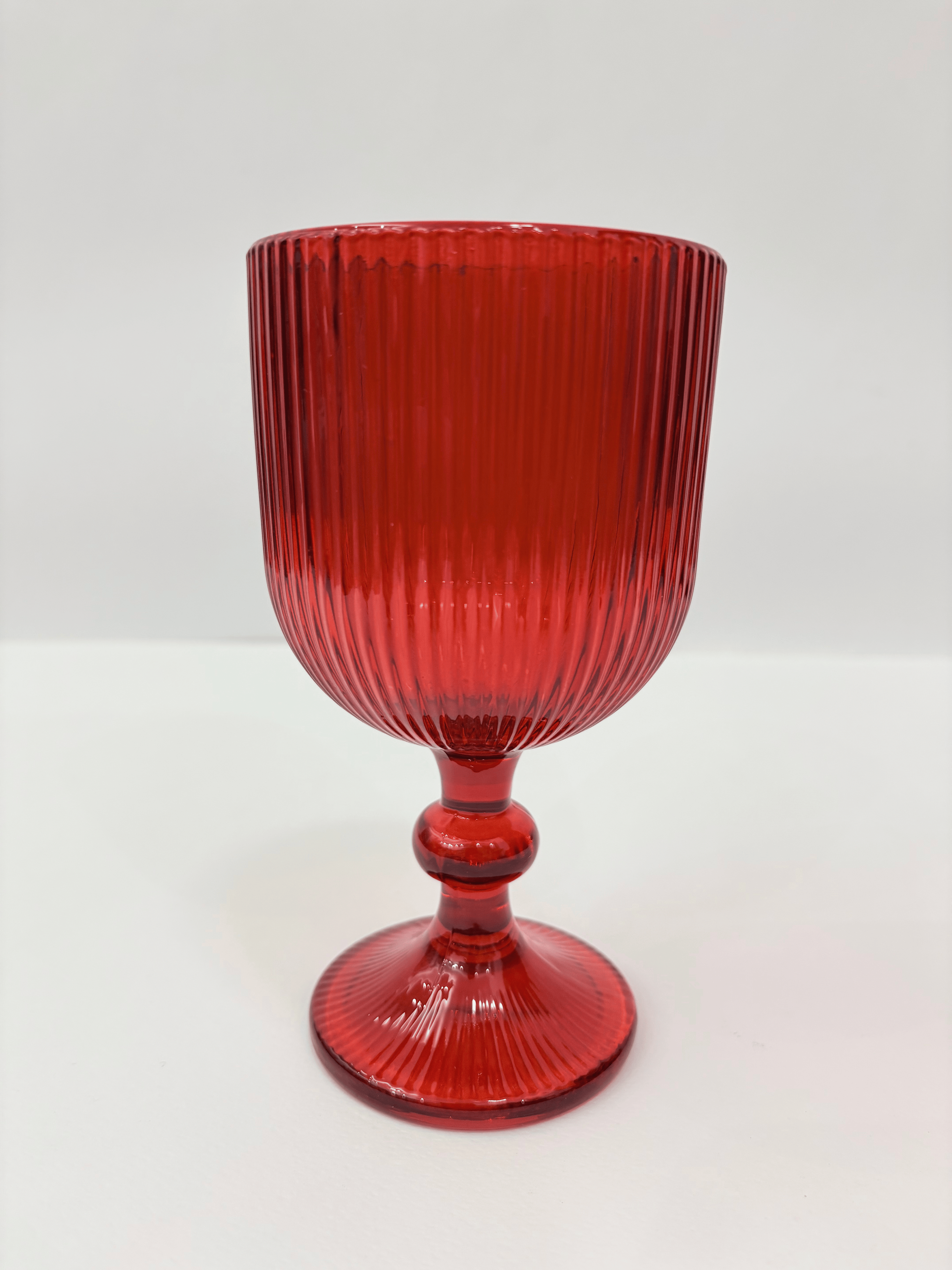 Calici vetro rossi 6