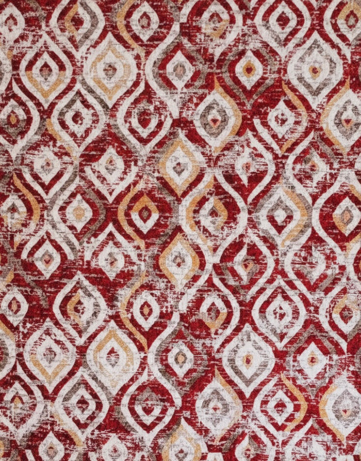 Tappeto geometrico red