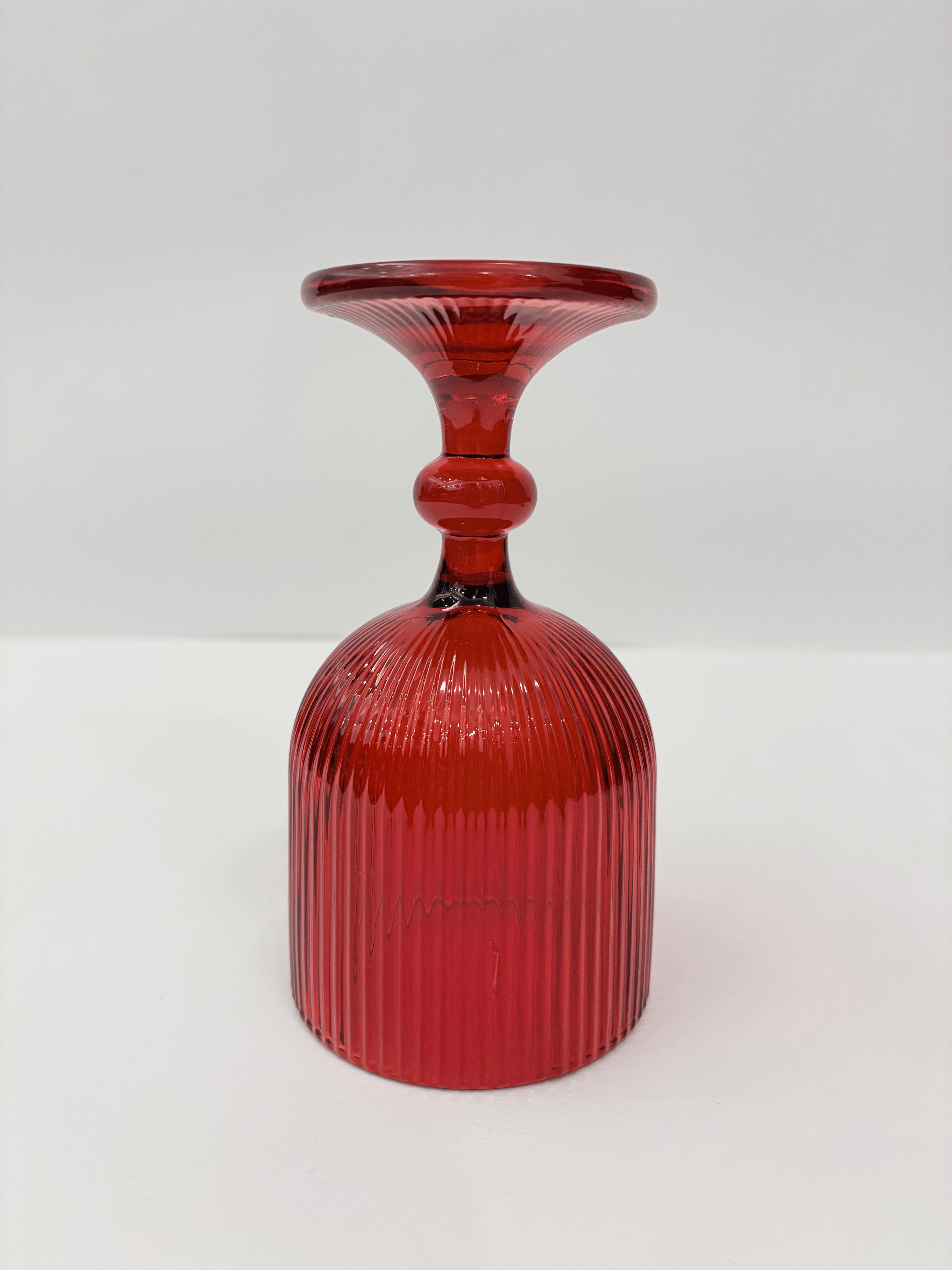 Calici vetro rossi 6