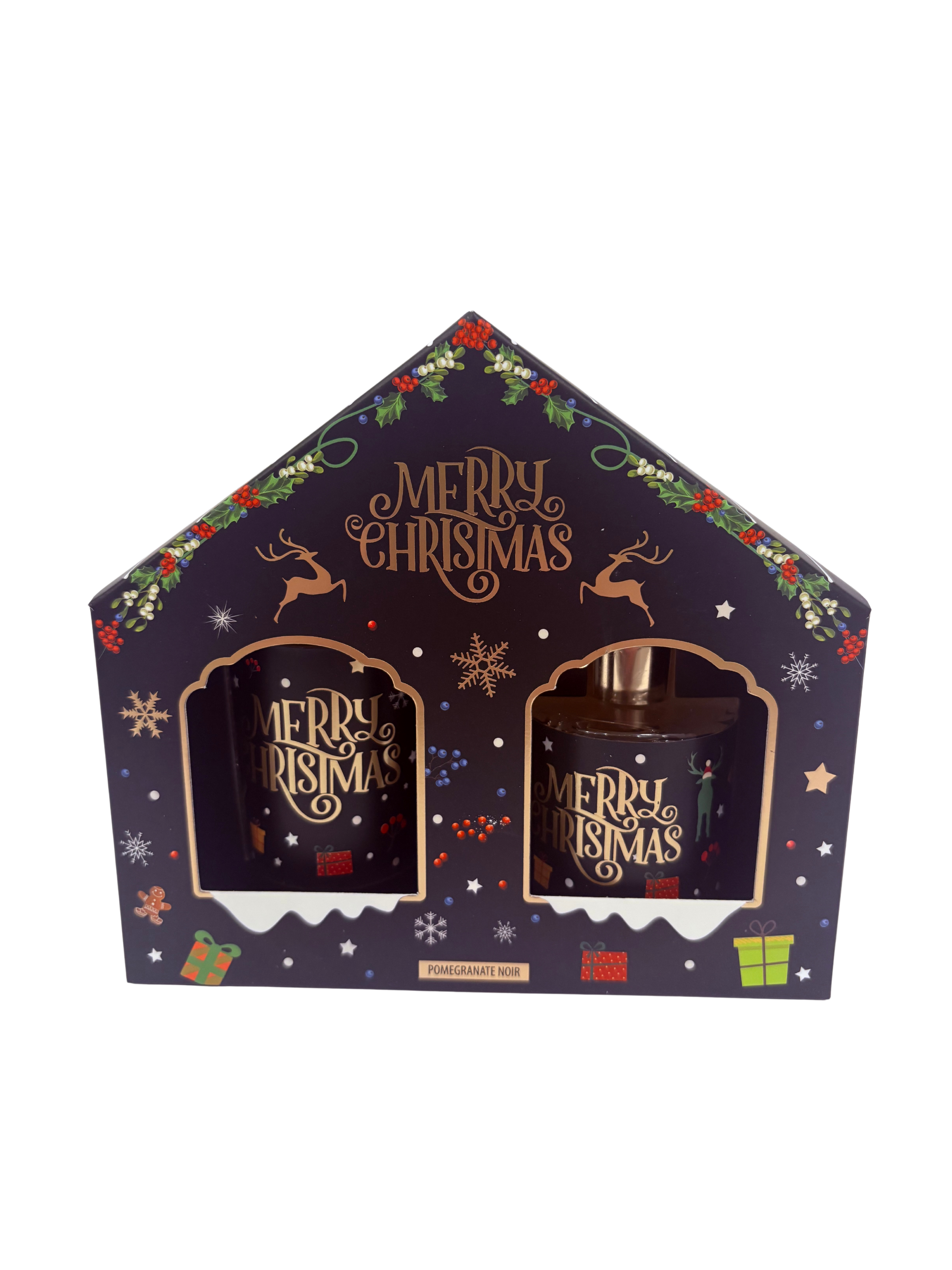 Box diffusore e candela natalizia