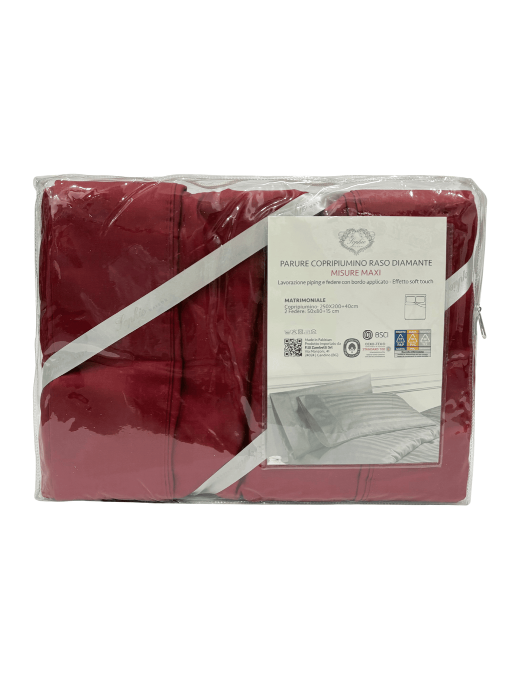 Copripiumino matrimoniale Raso Diamante