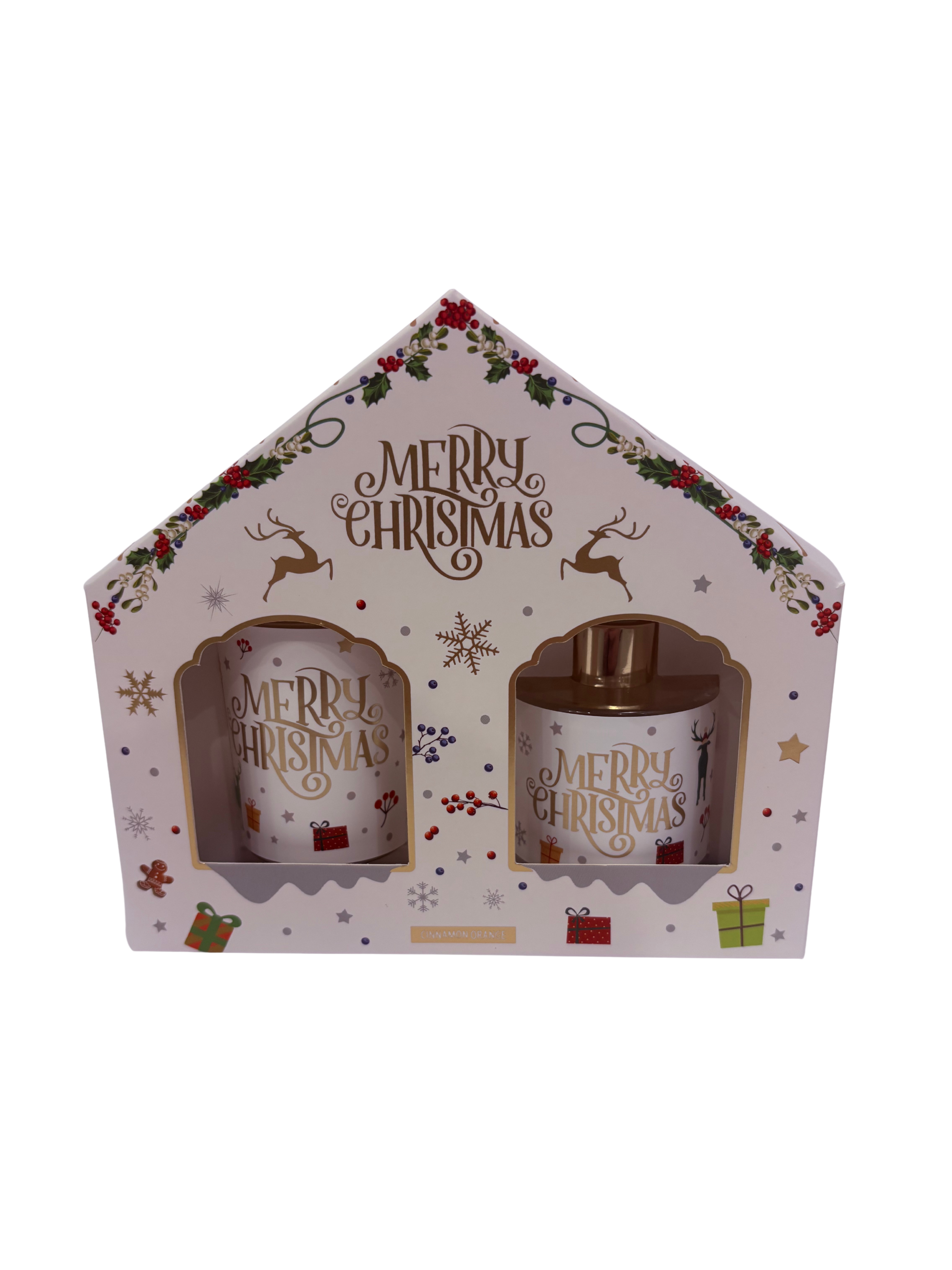 Box diffusore e candela natalizia