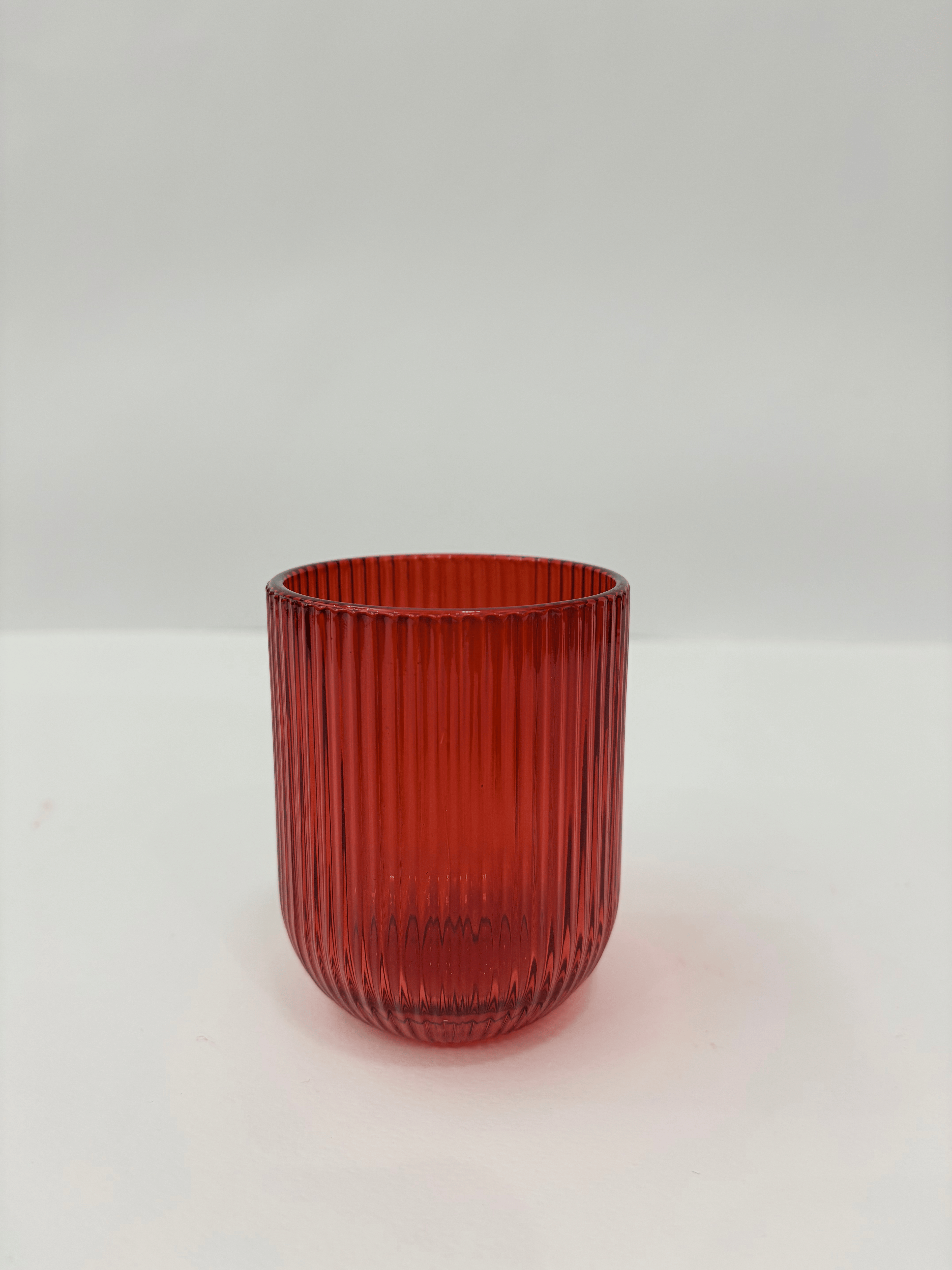 Bicchieri vetro rossi 6