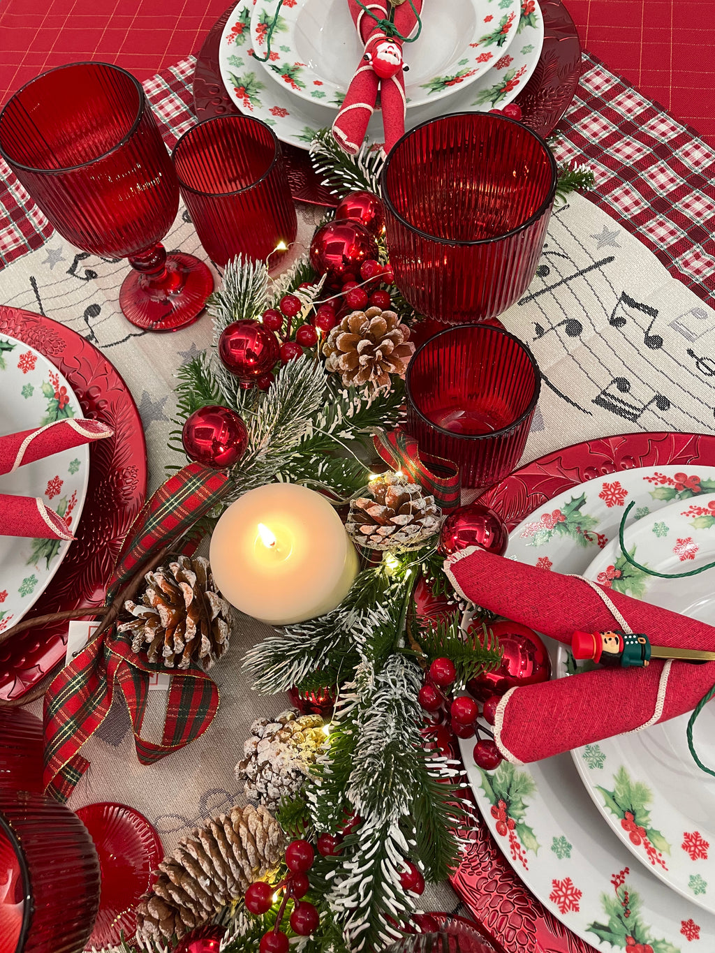 Centro Tavola Gobelin Schiaccianoci