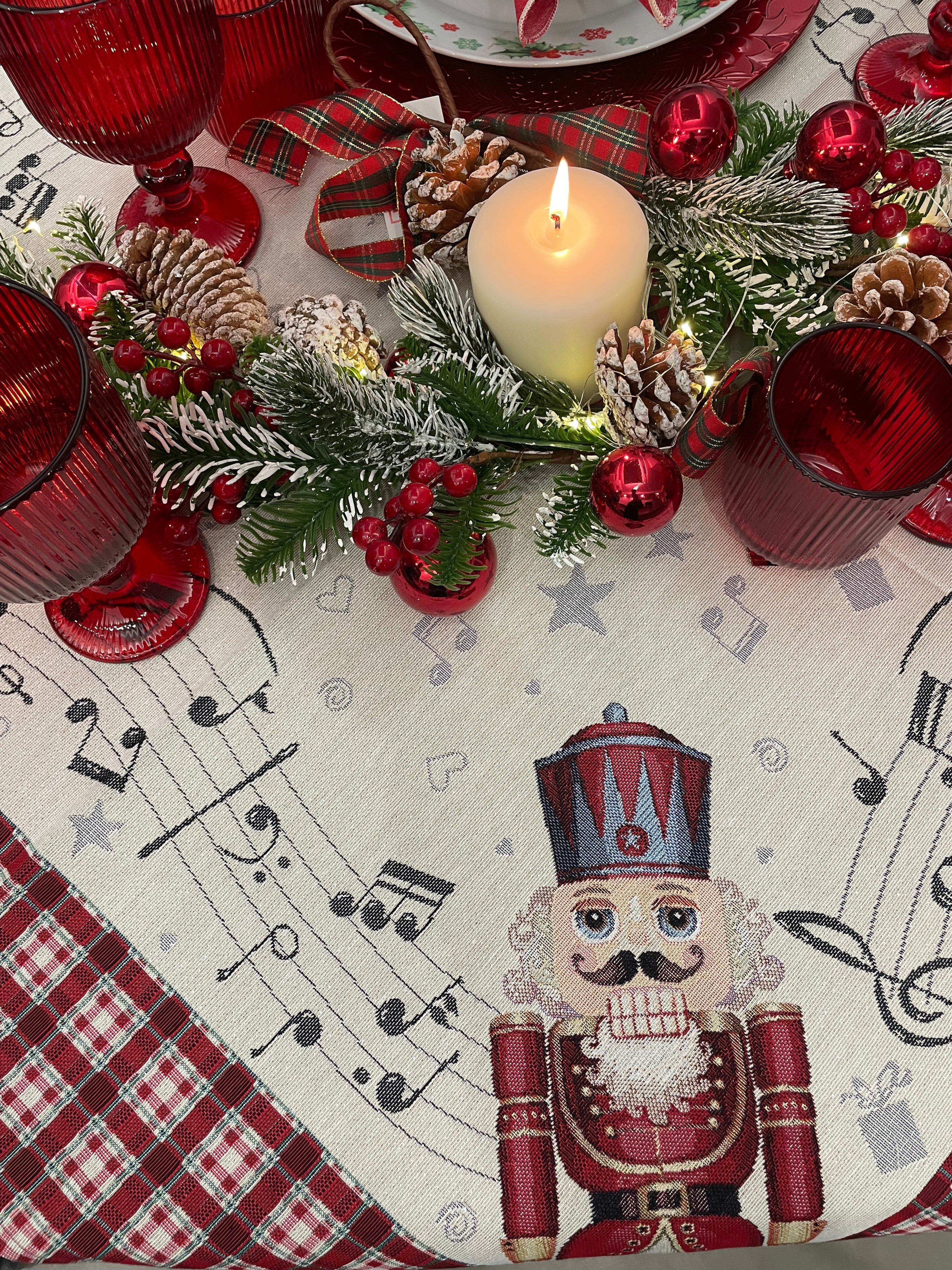 Centro Tavola Gobelin Schiaccianoci